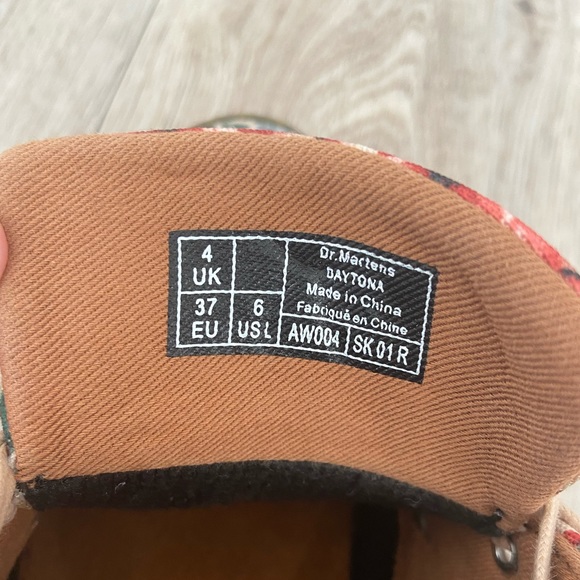 Dr. Martens Floral Canvas Ankle Boots in Cream, Pink, Green, Blue - Picture 7 of 7